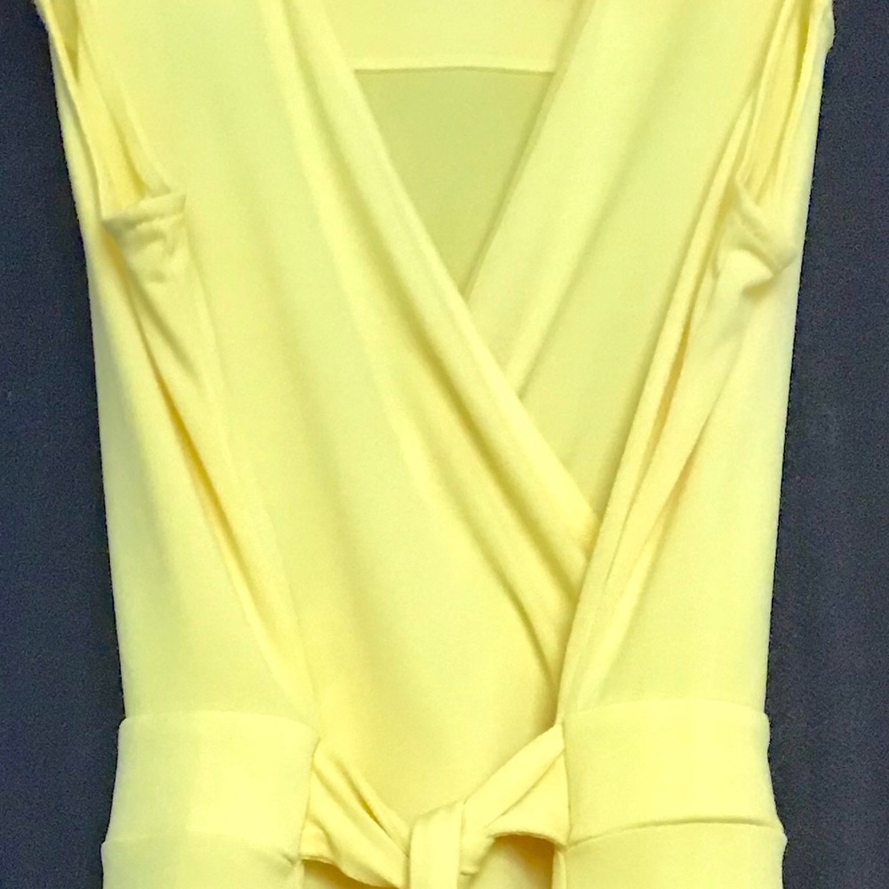 Bright yellow sleeveless/stretch dress
